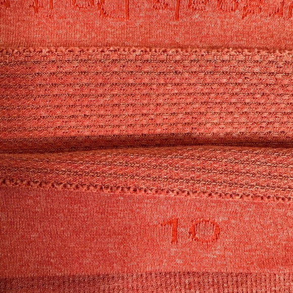 Lululemon Swiftly Tech Racerback heathered orange size 10 - Picture 2 of 3